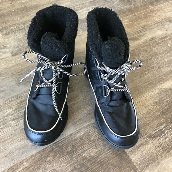 Sorel Explorer Carnival Nylon Winter Boots - Black - Picture 12 of 13